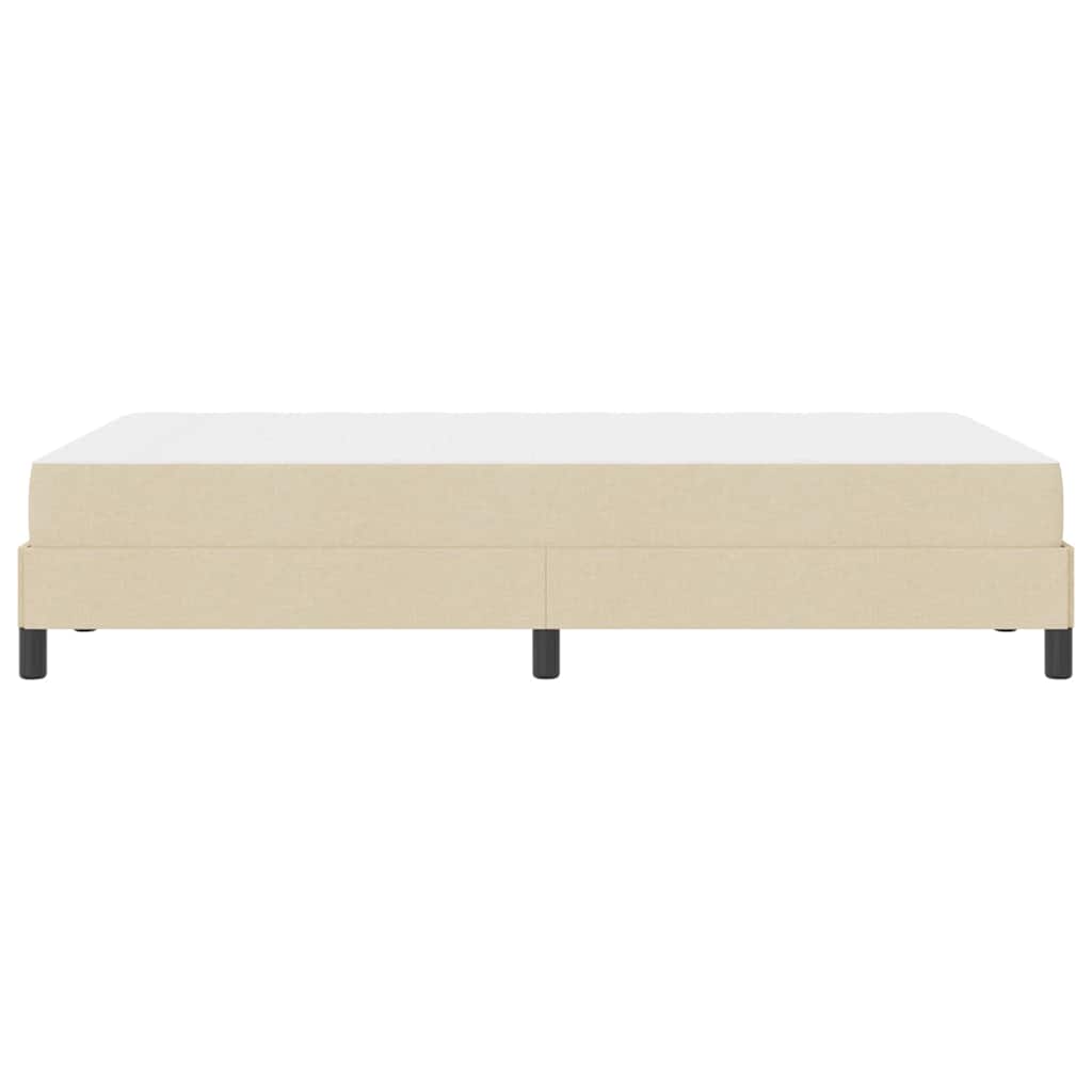 Letto a molle con materasso Crema 120 x 200 cm Tessuto | homemem39