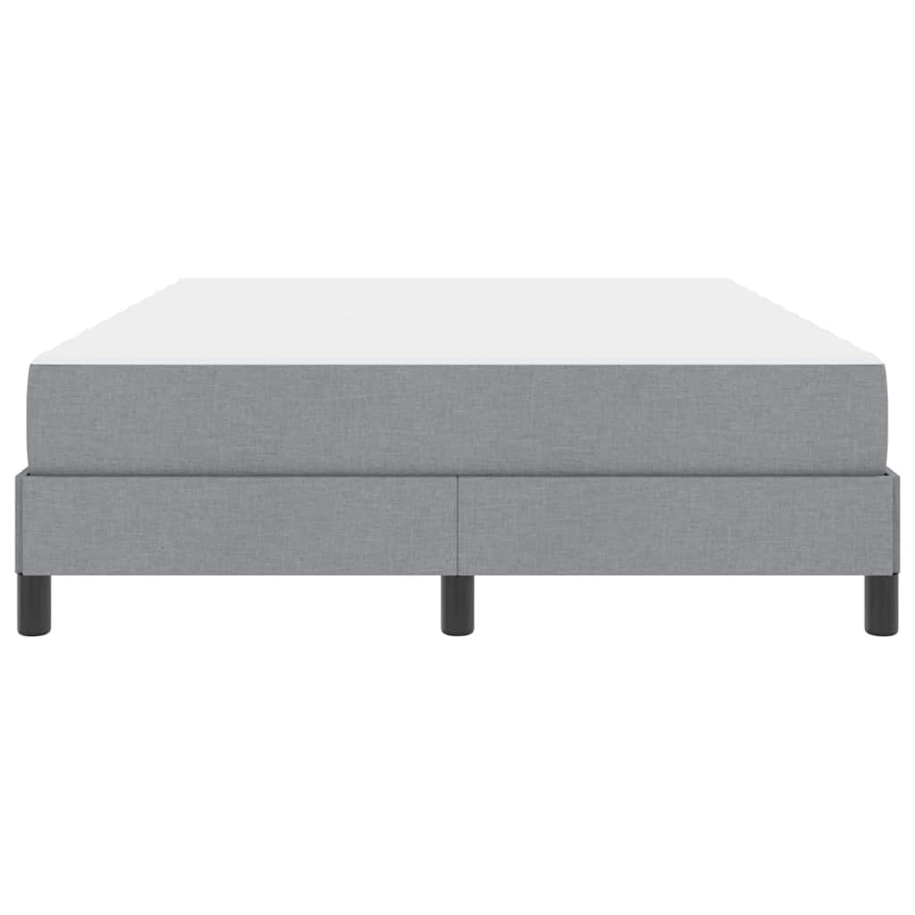 Letto a molle con materasso Grigio chiaro 140 x 190 cm Tessuto | homemem39