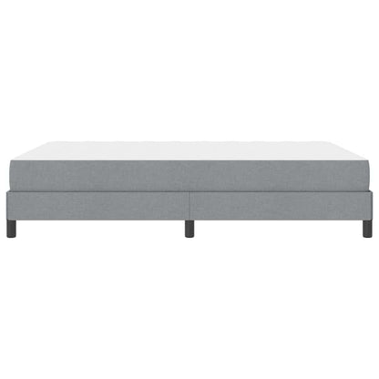Letto a molle con materasso Grigio chiaro 140 x 190 cm Tessuto | homemem39