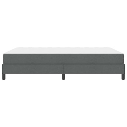 Letto a molle con materasso Grigio scuro 140 x 190 cm Tessuto | homemem39
