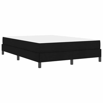 Letto a molle con materasso Nero 140 x 190 cm Tessuto | homemem39