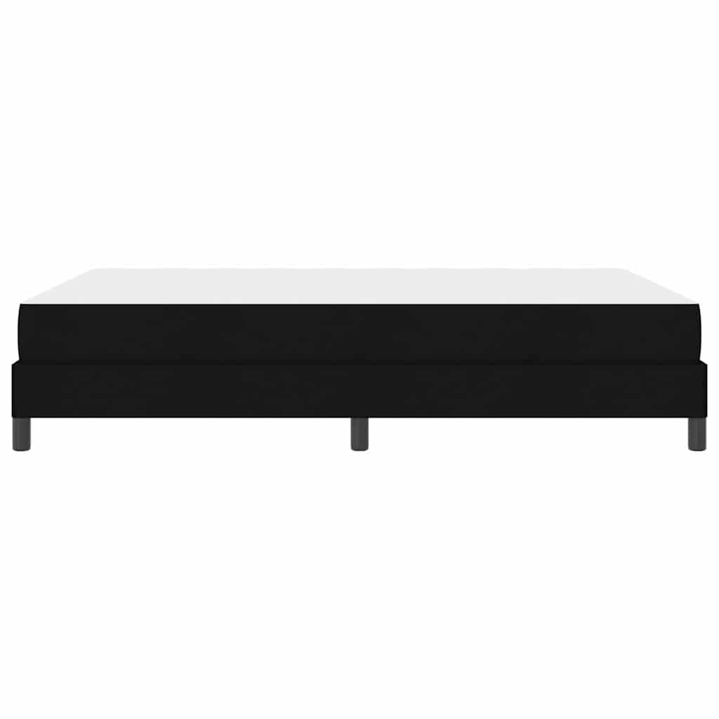 Letto a molle con materasso Nero 140 x 190 cm Tessuto | homemem39