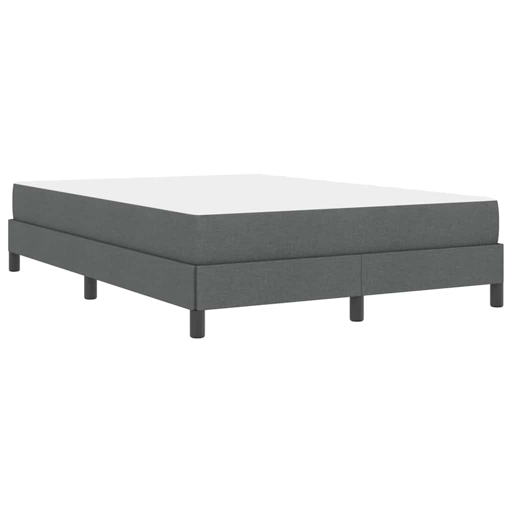 Letto a molle con materasso Grigio scuro 140 x 200 cm Tessuto | homemem39