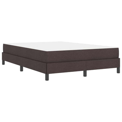 Letto a molle con materasso Marrone Scuro 140 x 200 cm Tessuto | homemem39