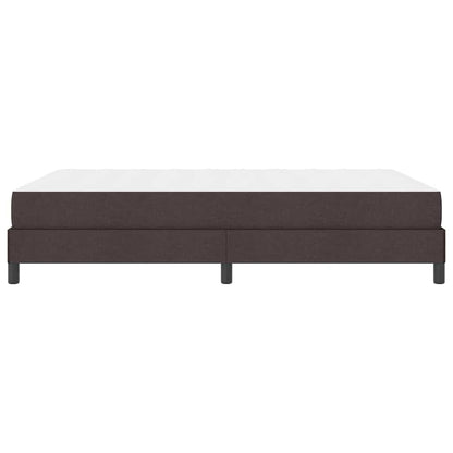 Letto a molle con materasso Marrone Scuro 140 x 200 cm Tessuto | homemem39