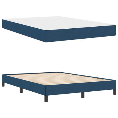 Letto a molle con materasso Blu 140 x 200 cm Tessuto | homemem39