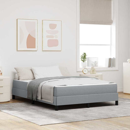 Letto a molle con materasso Grigio chiaro 160 x 200 cm Tessuto | homemem39