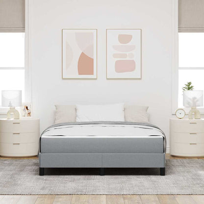 Letto a molle con materasso Grigio chiaro 160 x 200 cm Tessuto | homemem39