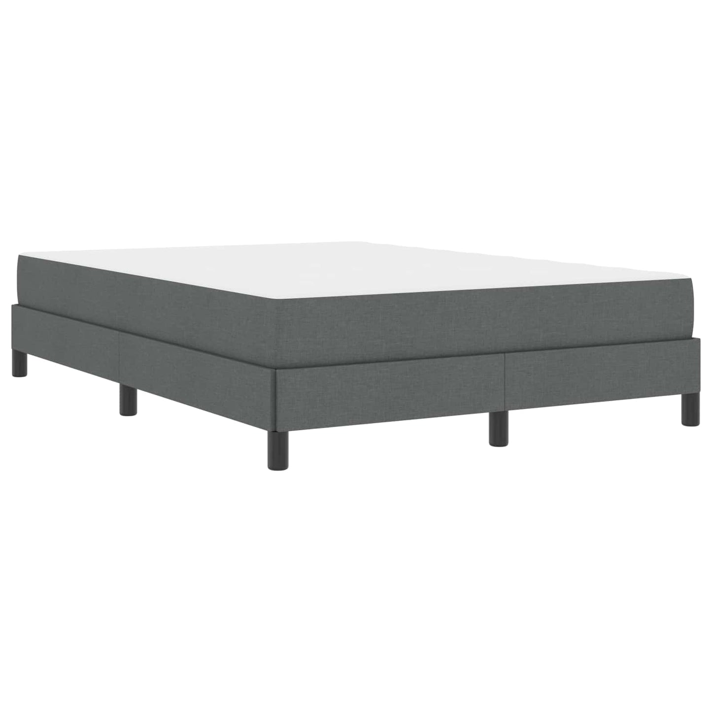 Letto a molle con materasso Grigio scuro 160 x 200 cm Tessuto | homemem39