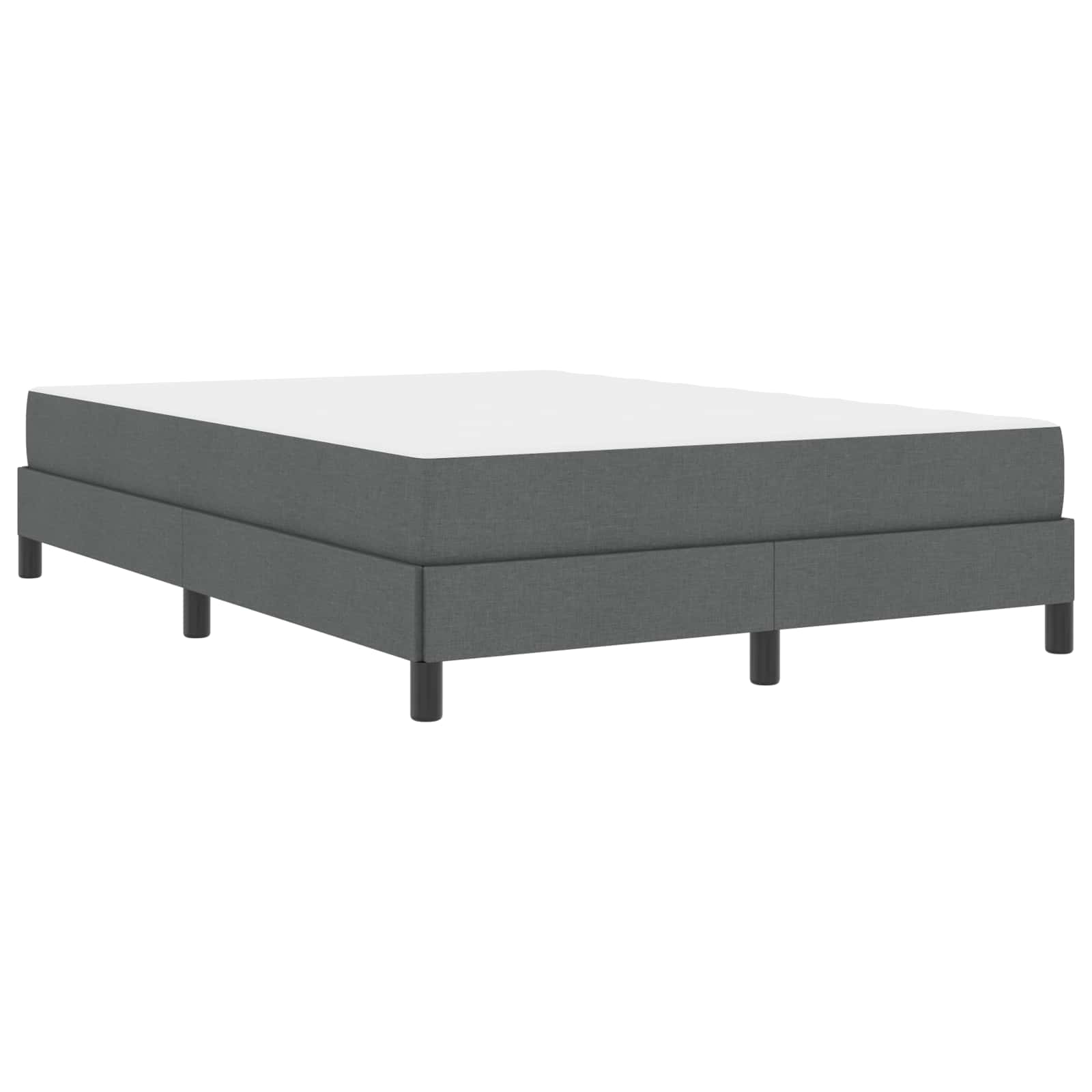 Letto a molle con materasso Grigio scuro 160 x 200 cm Tessuto | homemem39