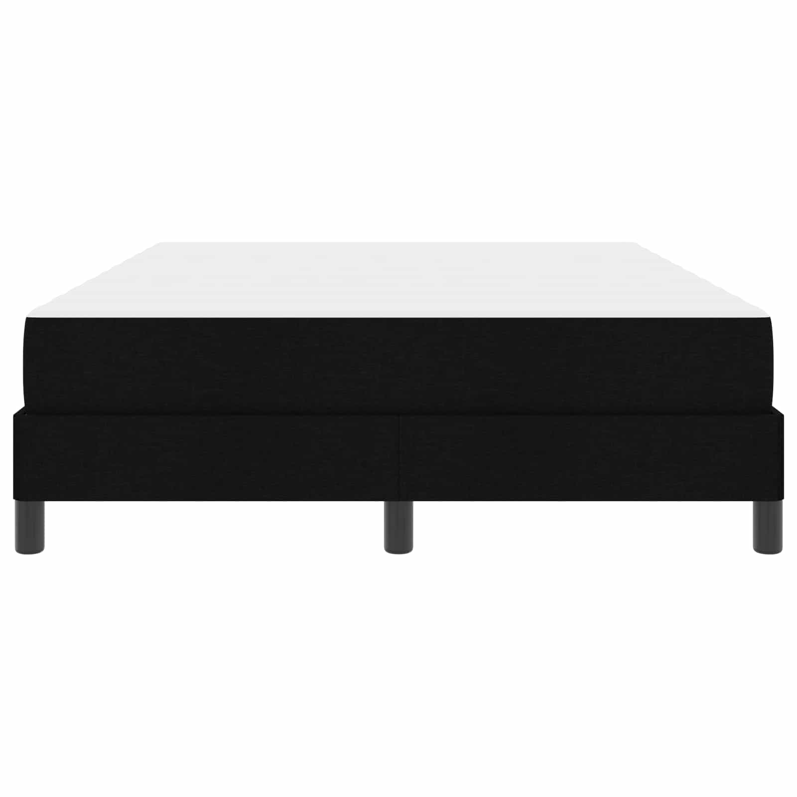 Letto a molle con materasso Nero 160 x 200 cm Tessuto | homemem39