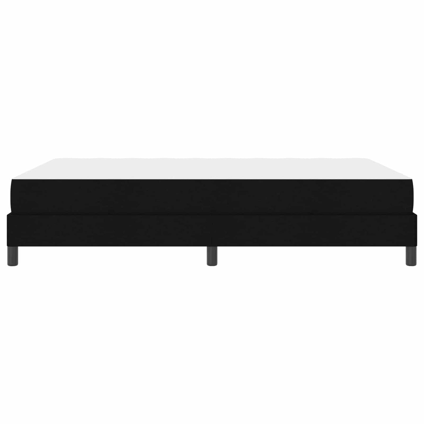 Letto a molle con materasso Nero 160 x 200 cm Tessuto | homemem39