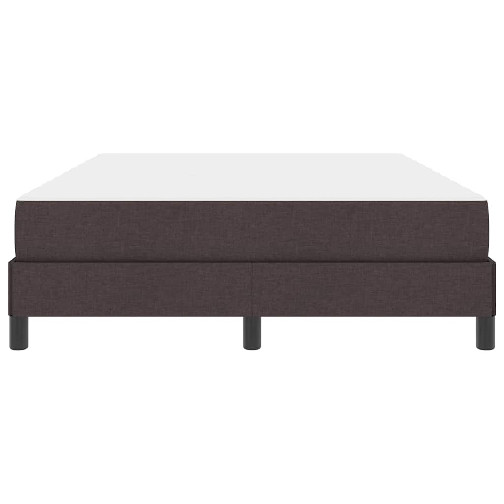 Letto a molle con materasso Marrone Scuro 160 x 200 cm Tessuto | homemem39