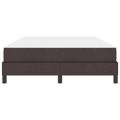 Letto a molle con materasso Marrone Scuro 160 x 200 cm Tessuto | homemem39