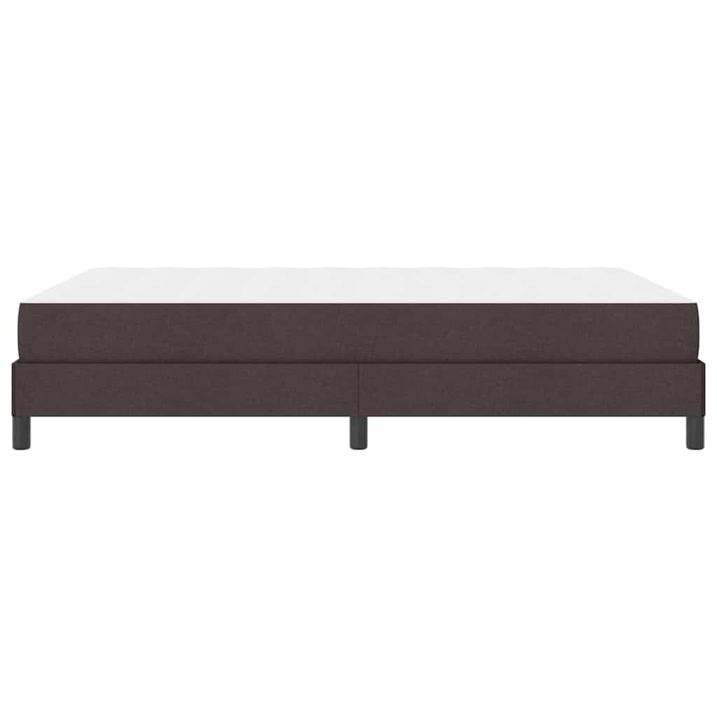 Letto a molle con materasso Marrone Scuro 160 x 200 cm Tessuto | homemem39
