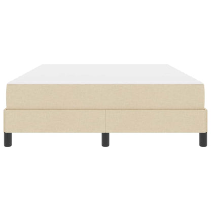 Letto a molle con materasso Crema 160 x 200 cm Tessuto | homemem39