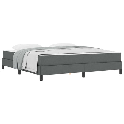 Letto a molle con materasso Grigio scuro 180 x 200 cm Tessuto | homemem39