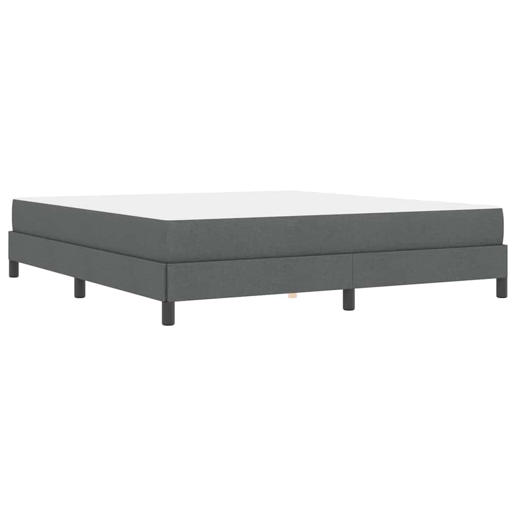 Letto a molle con materasso Grigio scuro 180 x 200 cm Tessuto | homemem39