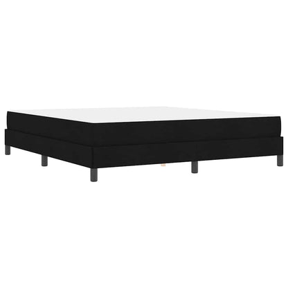 Letto a molle con materasso Nero 180 x 200 cm Tessuto | homemem39