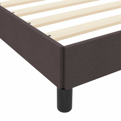 Letto a molle con materasso Marrone Scuro 180 x 200 cm Tessuto | homemem39
