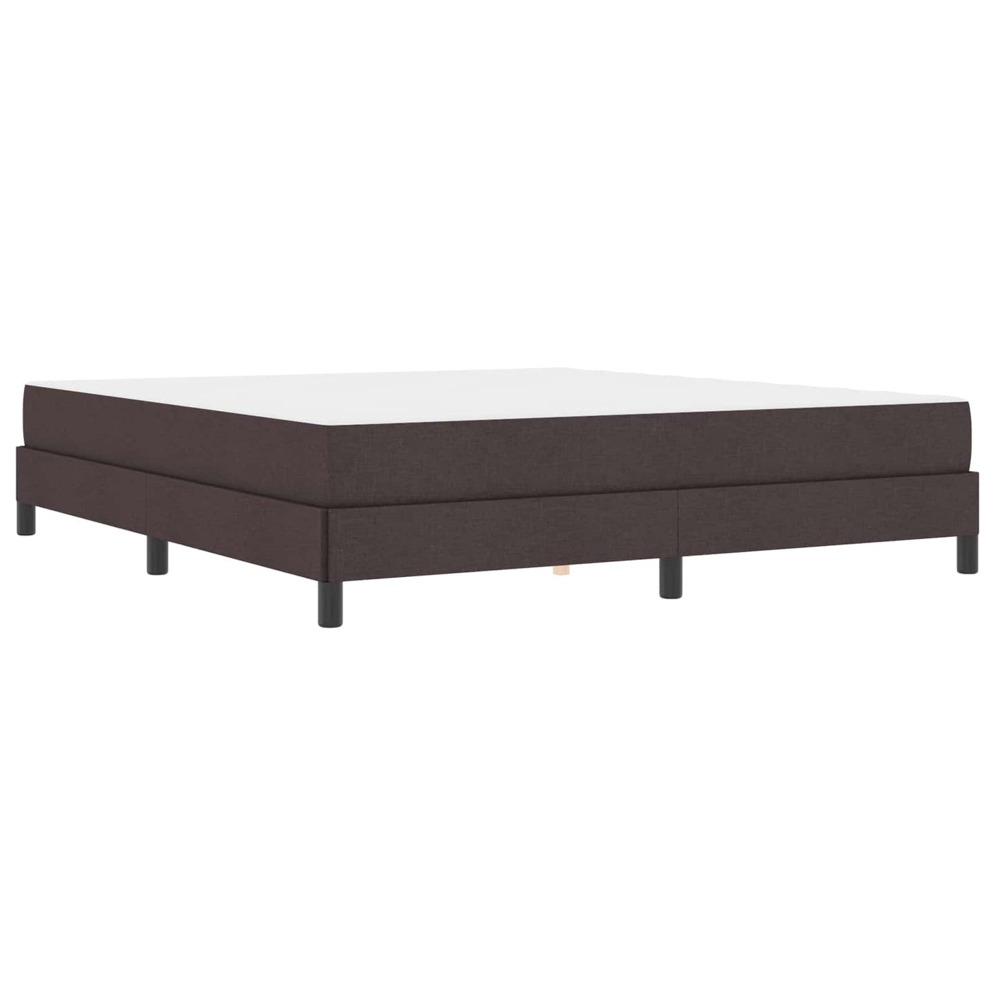 Letto a molle con materasso Marrone Scuro 180 x 200 cm Tessuto | homemem39
