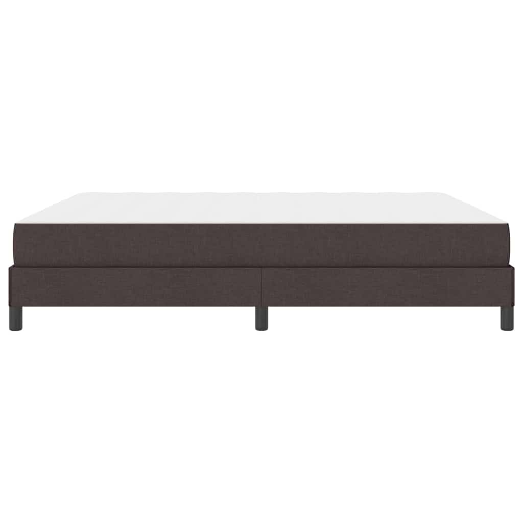Letto a molle con materasso Marrone Scuro 180 x 200 cm Tessuto | homemem39