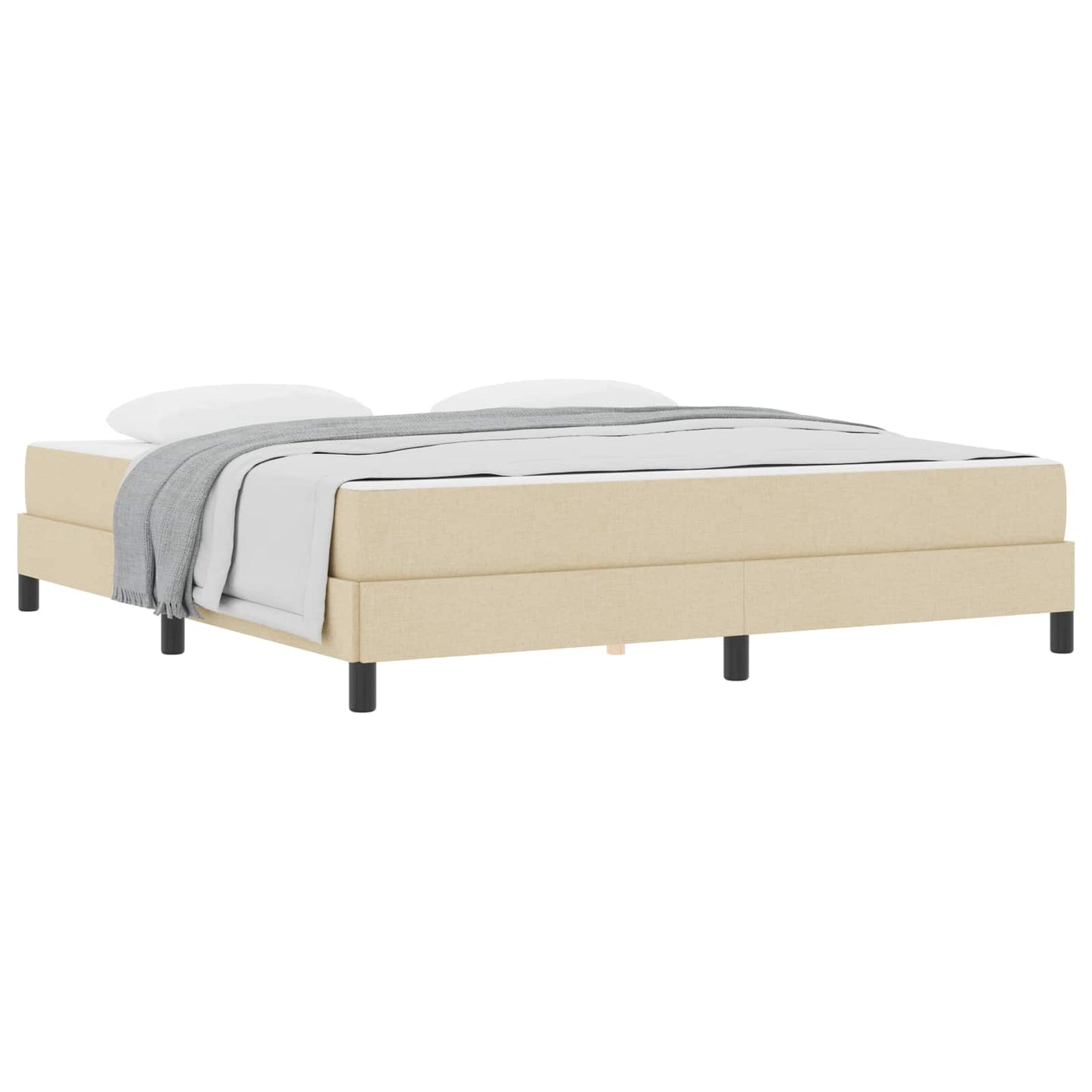 Letto a molle Crema 180 x 200 cm Tessuto | homemem39