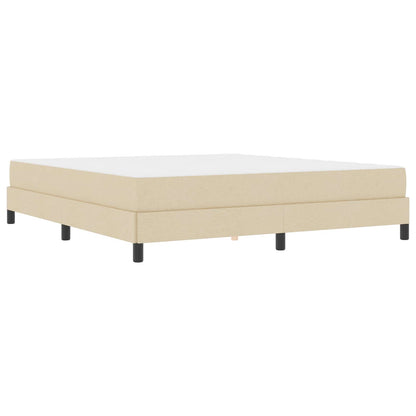 Letto a molle Crema 180 x 200 cm Tessuto | homemem39