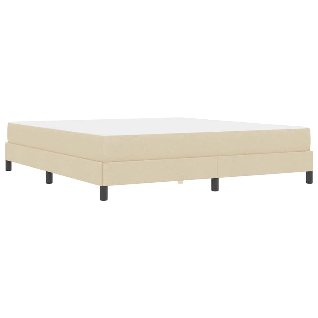 Letto a molle Crema 180 x 200 cm Tessuto | homemem39