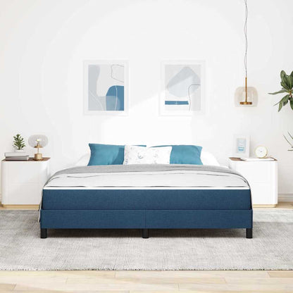 Letto a molle con materasso Blu 180 x 200 cm Tessuto | homemem39