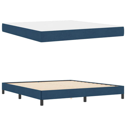Letto a molle con materasso Blu 180 x 200 cm Tessuto | homemem39