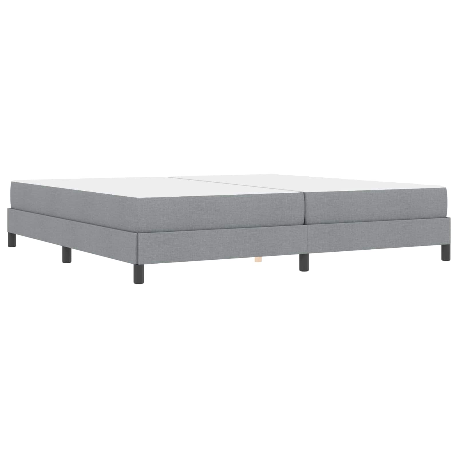 Letto a molle con materasso Grigio chiaro 200 x 200 cm Tessuto | homemem39