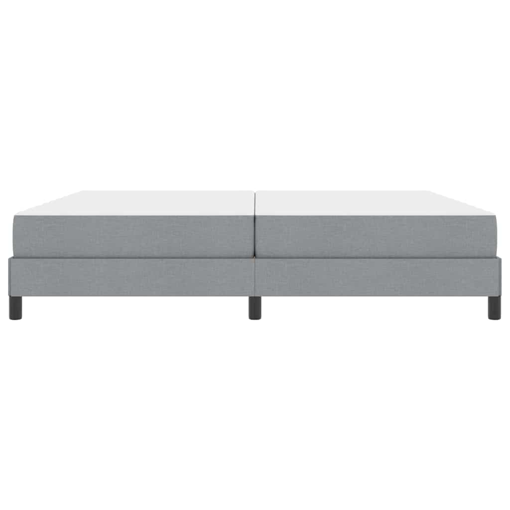 Letto a molle con materasso Grigio chiaro 200 x 200 cm Tessuto | homemem39