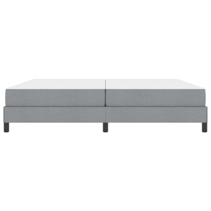 Letto a molle con materasso Grigio chiaro 200 x 200 cm Tessuto | homemem39