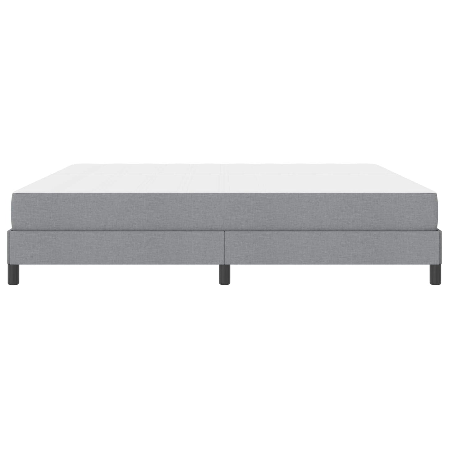 Letto a molle con materasso Grigio chiaro 200 x 200 cm Tessuto | homemem39