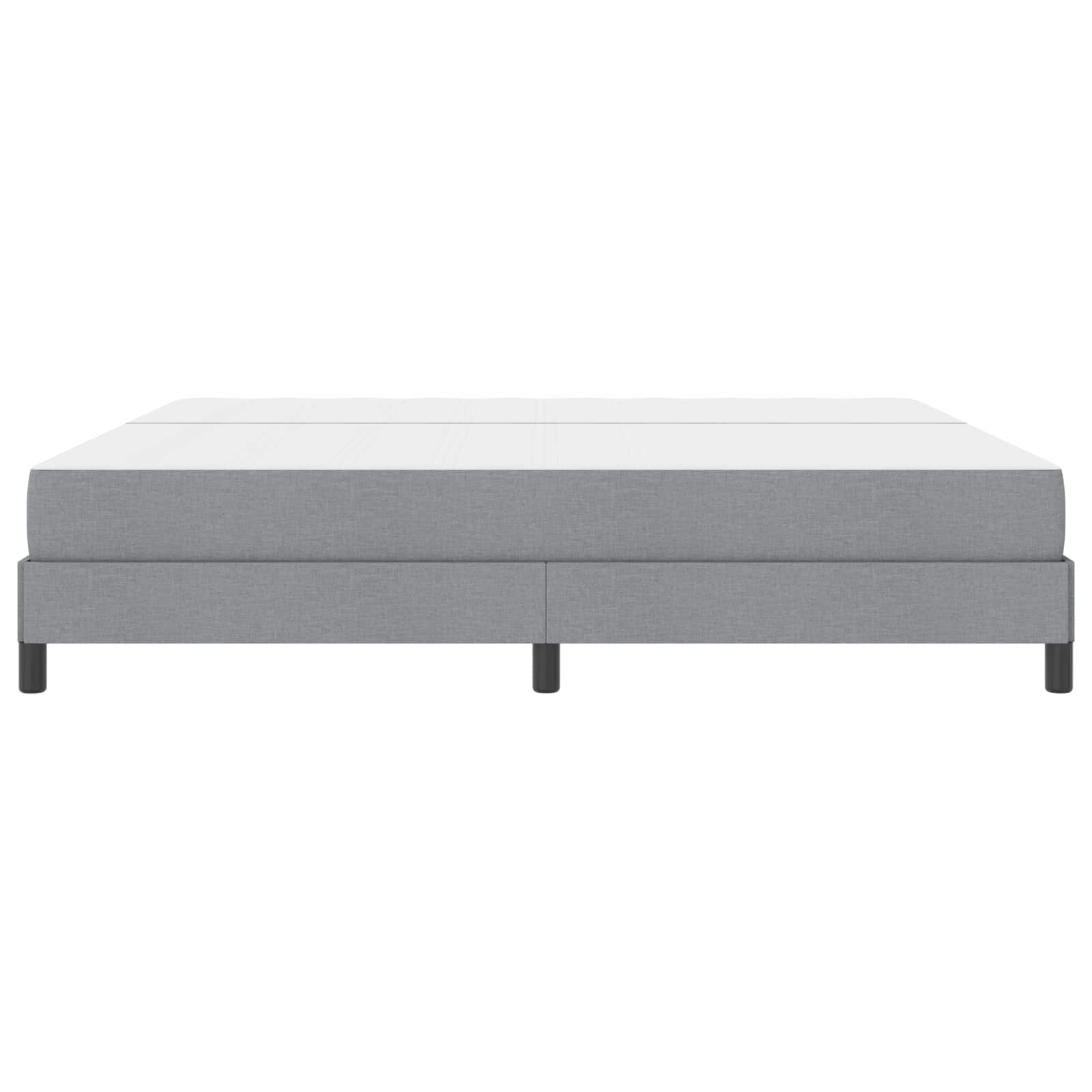 Letto a molle con materasso Grigio chiaro 200 x 200 cm Tessuto | homemem39