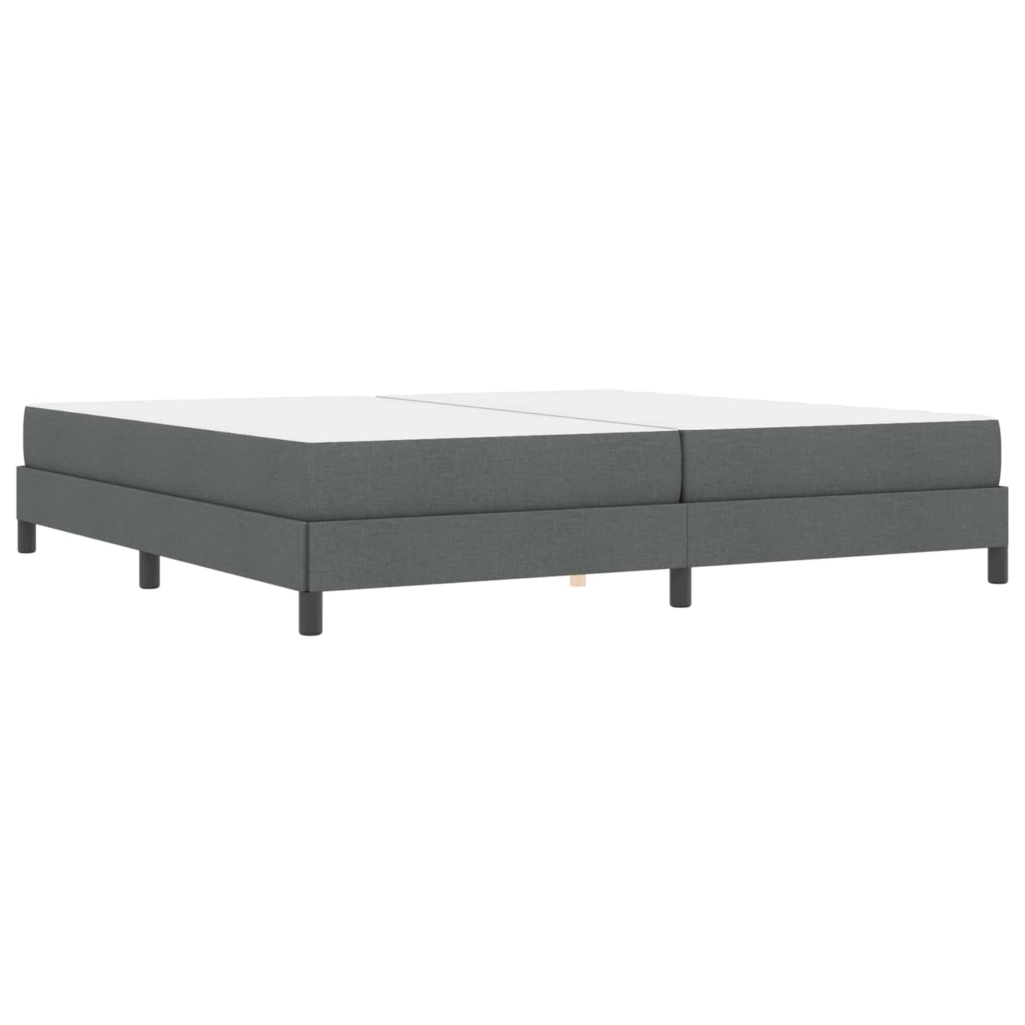 Letto a molle con materasso Grigio scuro 200 x 200 cm Tessuto | homemem39