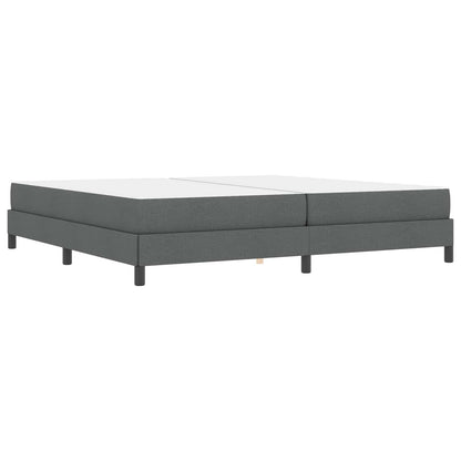 Letto a molle con materasso Grigio scuro 200 x 200 cm Tessuto | homemem39