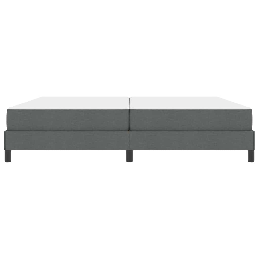 Letto a molle con materasso Grigio scuro 200 x 200 cm Tessuto | homemem39