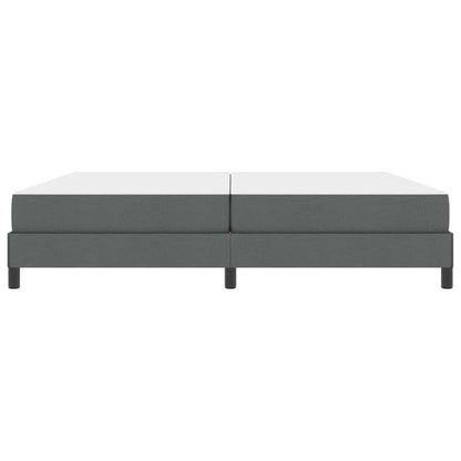 Letto a molle con materasso Grigio scuro 200 x 200 cm Tessuto | homemem39