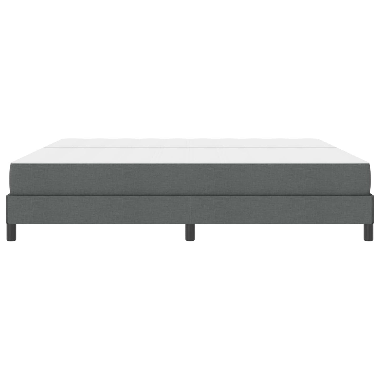 Letto a molle con materasso Grigio scuro 200 x 200 cm Tessuto | homemem39