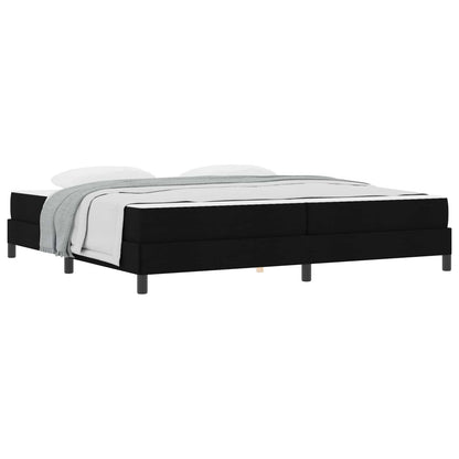 Letto a molle con materasso Nero 200 x 200 cm Tessuto | homemem39