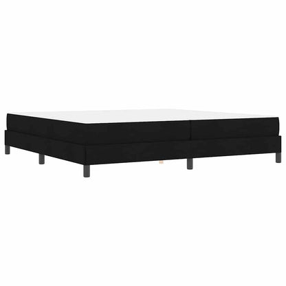 Letto a molle con materasso Nero 200 x 200 cm Tessuto | homemem39