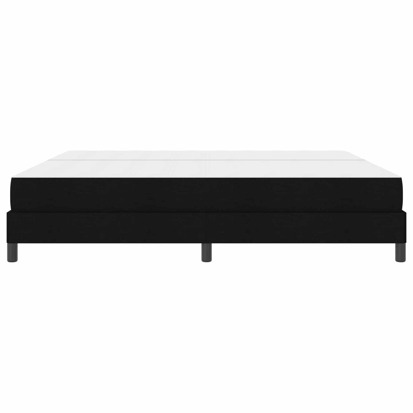 Letto a molle con materasso Nero 200 x 200 cm Tessuto | homemem39