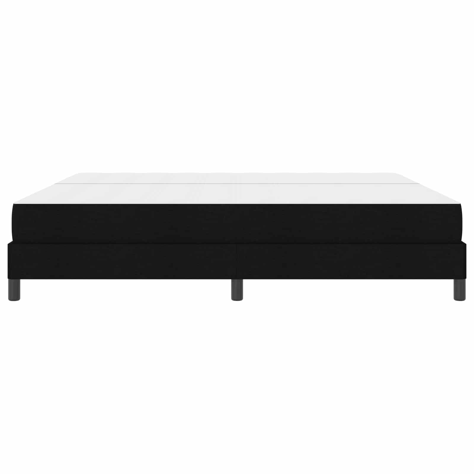 Letto a molle con materasso Nero 200 x 200 cm Tessuto | homemem39