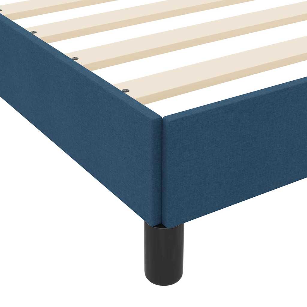Letto a molle con materasso Blu 200 x 200 cm Tessuto | homemem39