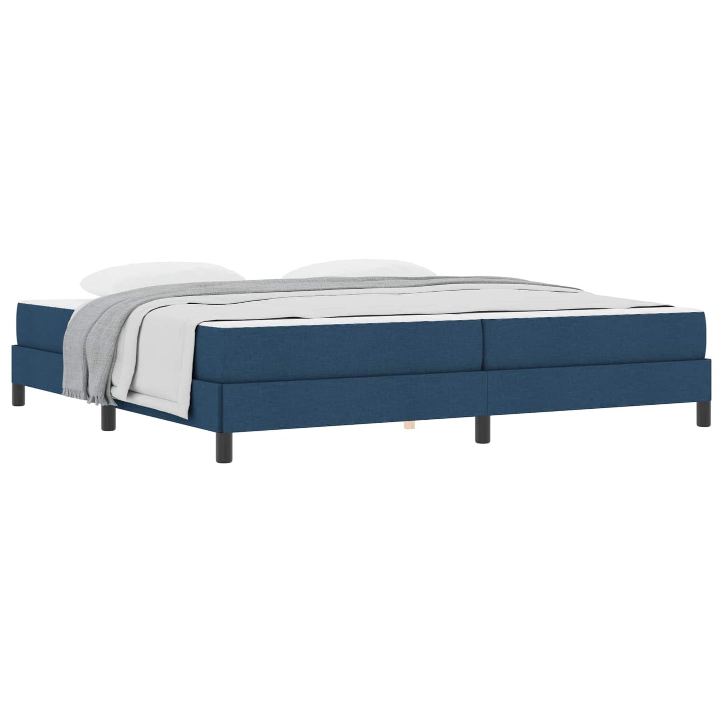 Letto a molle con materasso Blu 200 x 200 cm Tessuto | homemem39