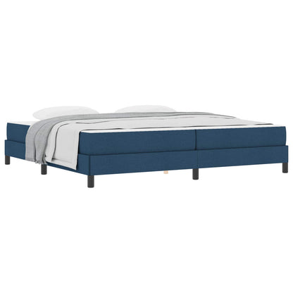 Letto a molle con materasso Blu 200 x 200 cm Tessuto | homemem39