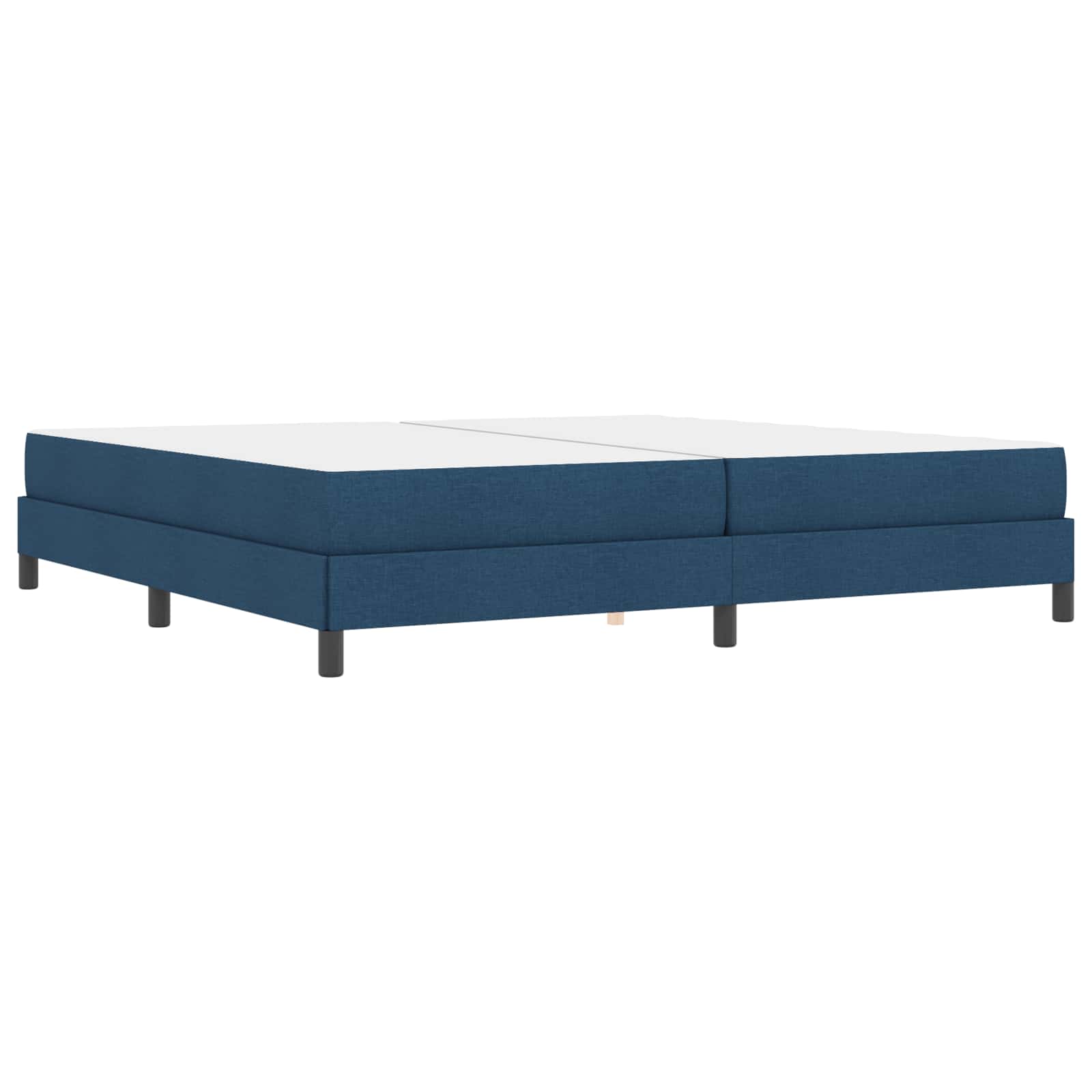 Letto a molle con materasso Blu 200 x 200 cm Tessuto | homemem39