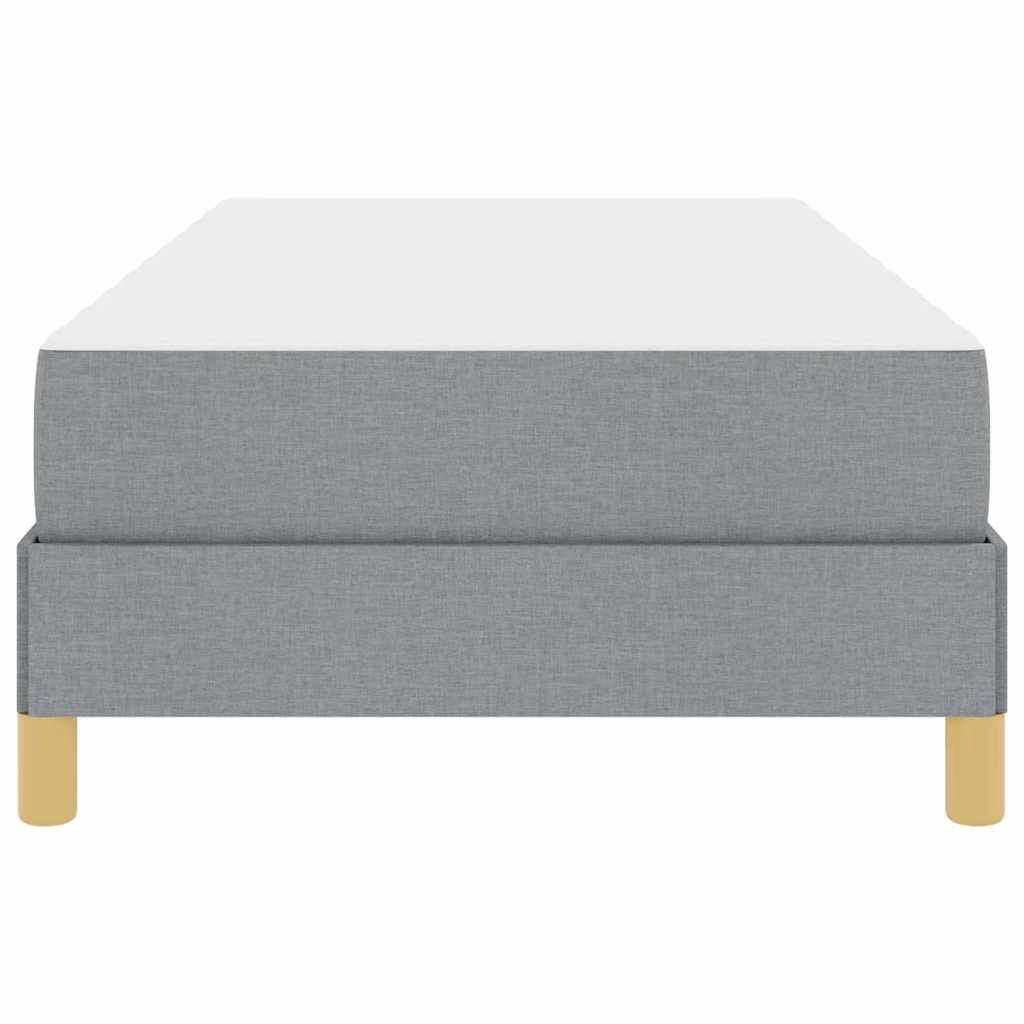 Letto a molle con materasso Grigio chiaro 80 x 200 cm Tessuto | homemem39